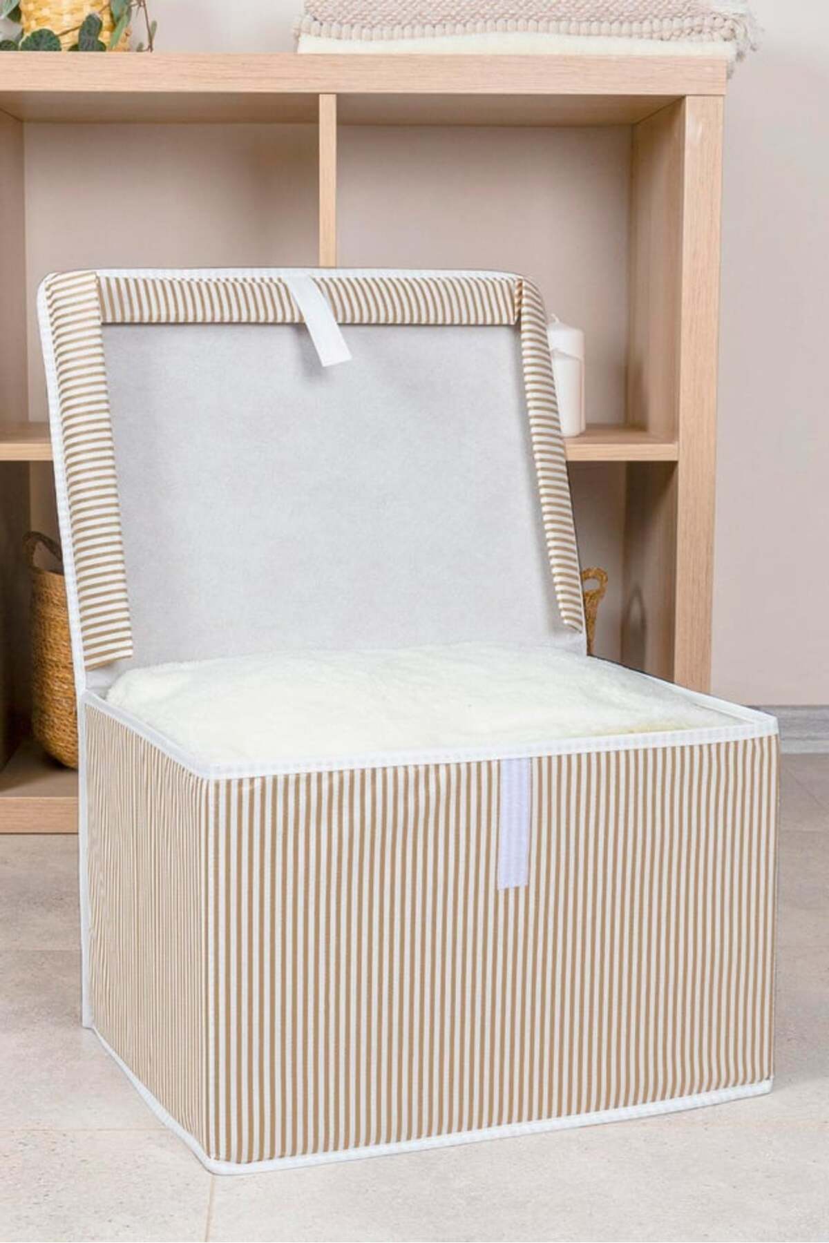 Evle Çok Amaçlı Kutu - Mini Kahve, 40 x 30 x 26 cm