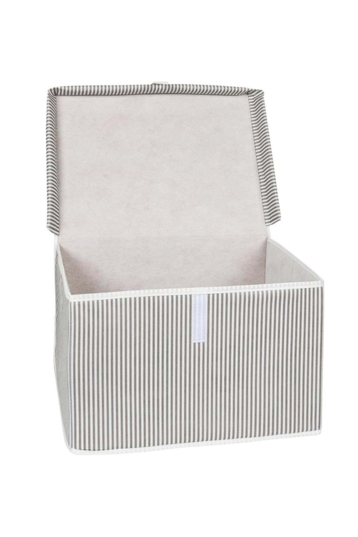 Evle Çok Amaçlı Kutu - Mini Gri, 40 x 30 x 26 cm