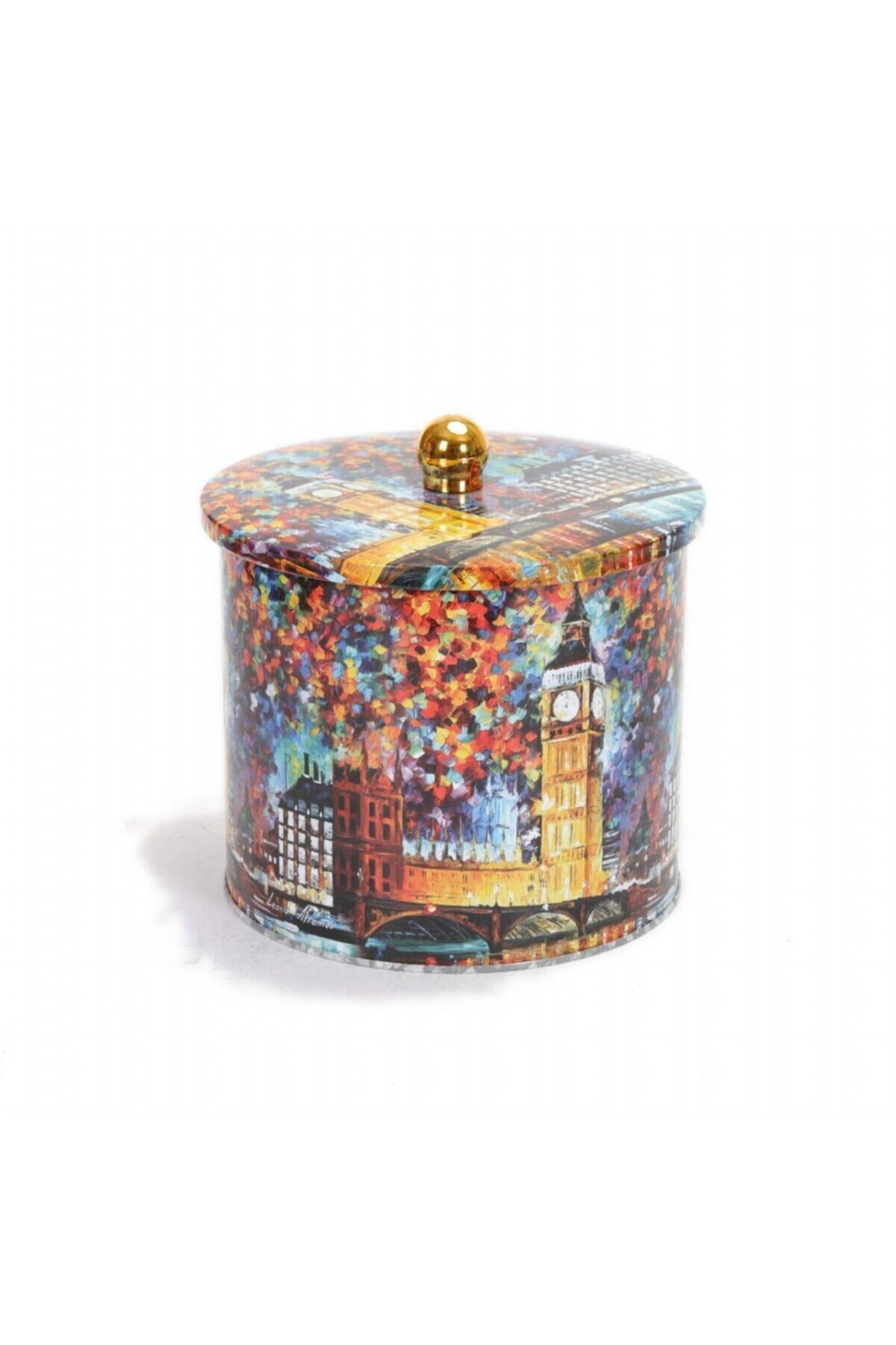 Evle Yuvarlak Kutu, Ø175x155 mm, Topuz Kulplu, 3,5 lt, Afremov Big Ban