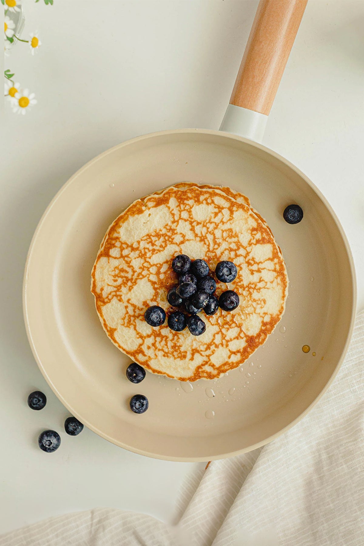 Neoflam D-NEOF130 Fika Alüminyum Döküm Tava 30Cm Bej