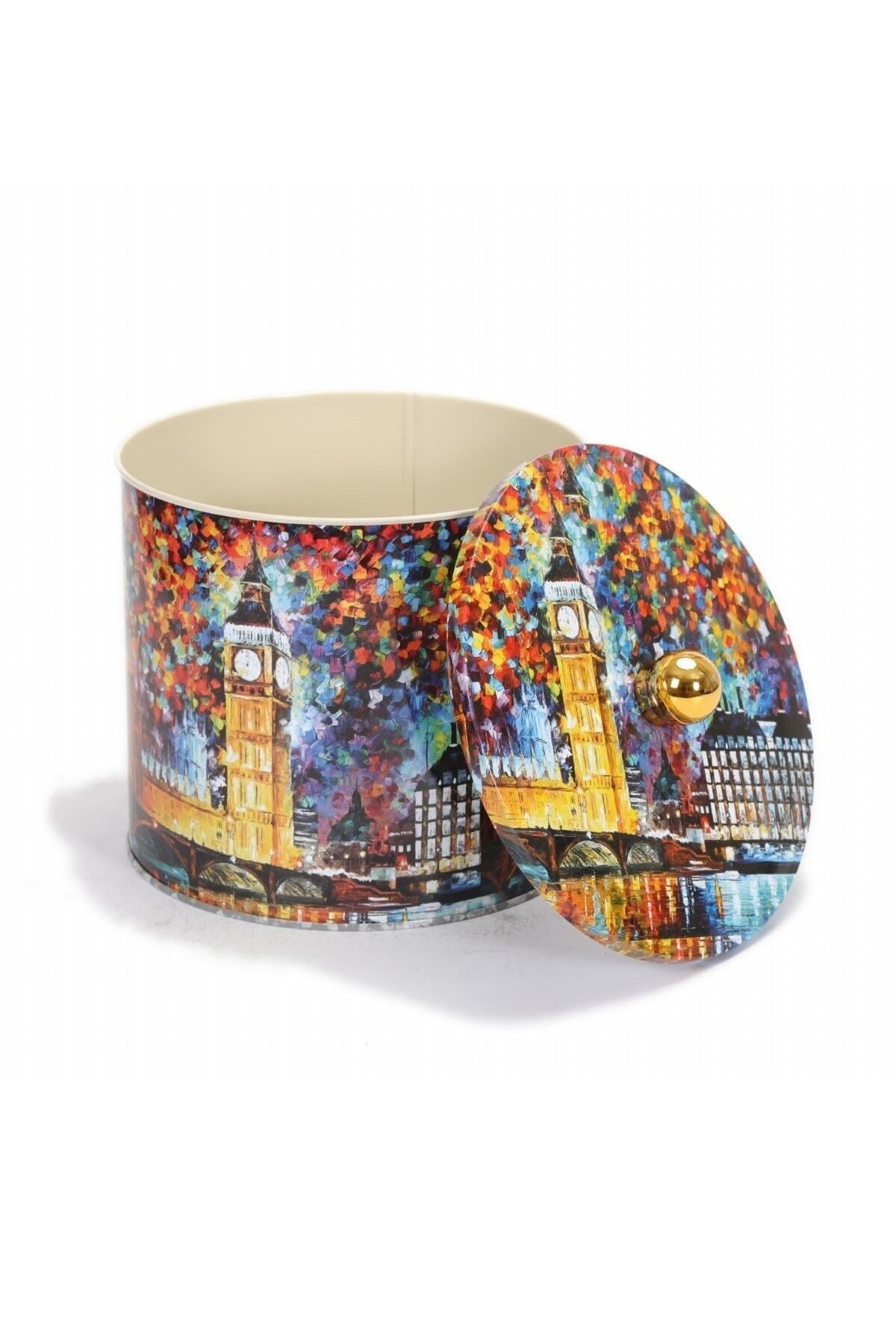 Evle Yuvarlak Kutu, Ø140x150 mm, Topuz Kulplu, 2,1 lt, Afremov Big Ban