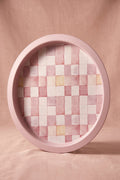 Evle Ee197-1e Mosaic Love Desenli Yuvarlak Tepsi 32 Cm