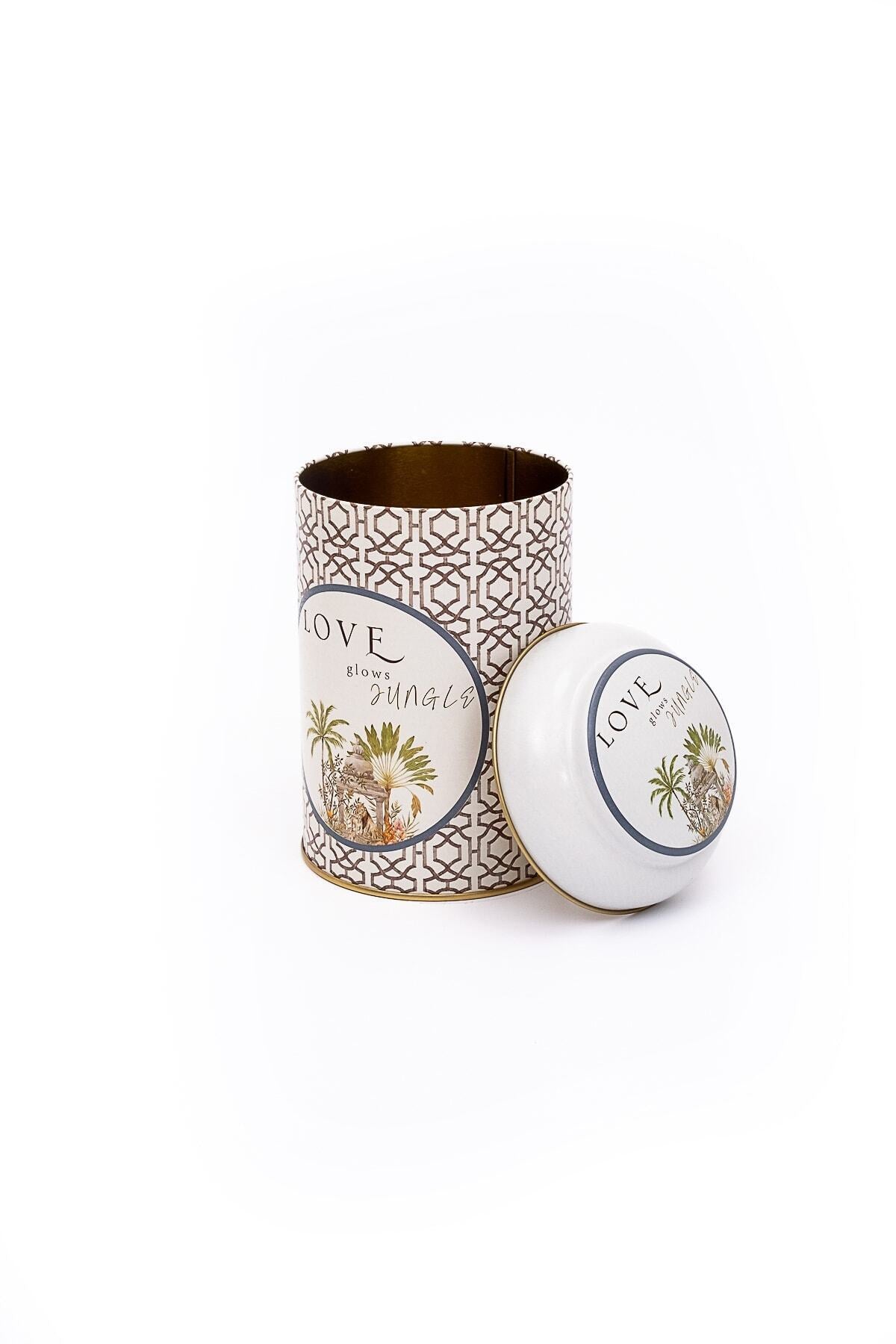 Evle Yuvarlak Kutu, Ø105x150 mm, Kubbe Kapak, 1,1 lt, City Tea
