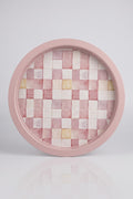 Evle Ee197-1e Mosaic Love Desenli Yuvarlak Tepsi 32 Cm
