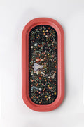 Evle Ee168-1e Mosaic Love Desenli Oval Tepsi 16x35 Cm