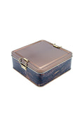 Evle Kare Kutu, 158x158x87 mm, Metal Kilitli Kapak, 1,9 lt, Flat Blue