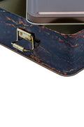 Evle Kare Kutu, 158x158x87 mm, Metal Kilitli Kapak, 1,9 lt, Flat Blue