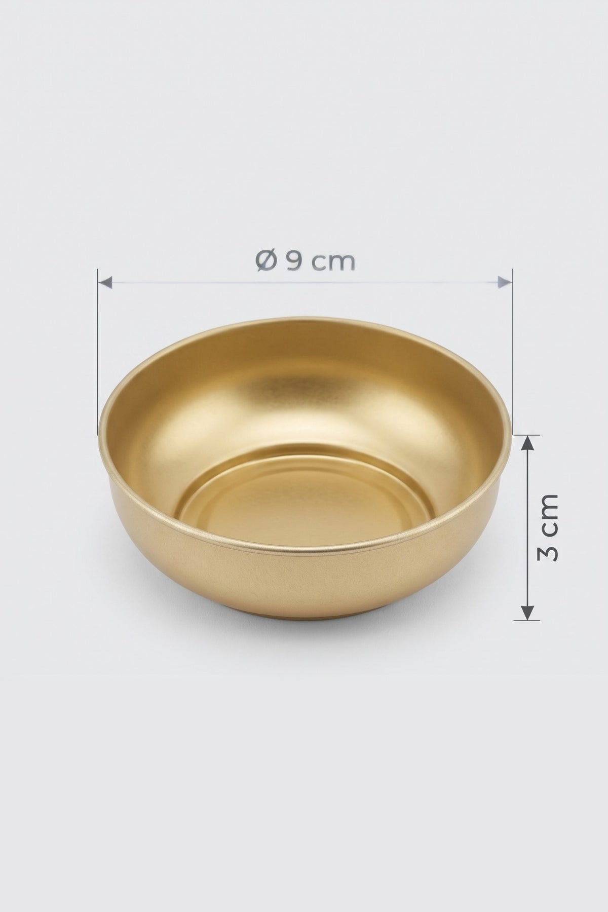 Evle 1 Adet Metal Çerezlik, Kuruyemiş Sunum Tabağı, Çok Amaçlı Metal Kase Gold