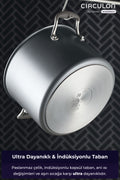 Circulon D-MYR224D Cırculon, 24X17 Cm Cam Kapaklı Xl Derin Tencere