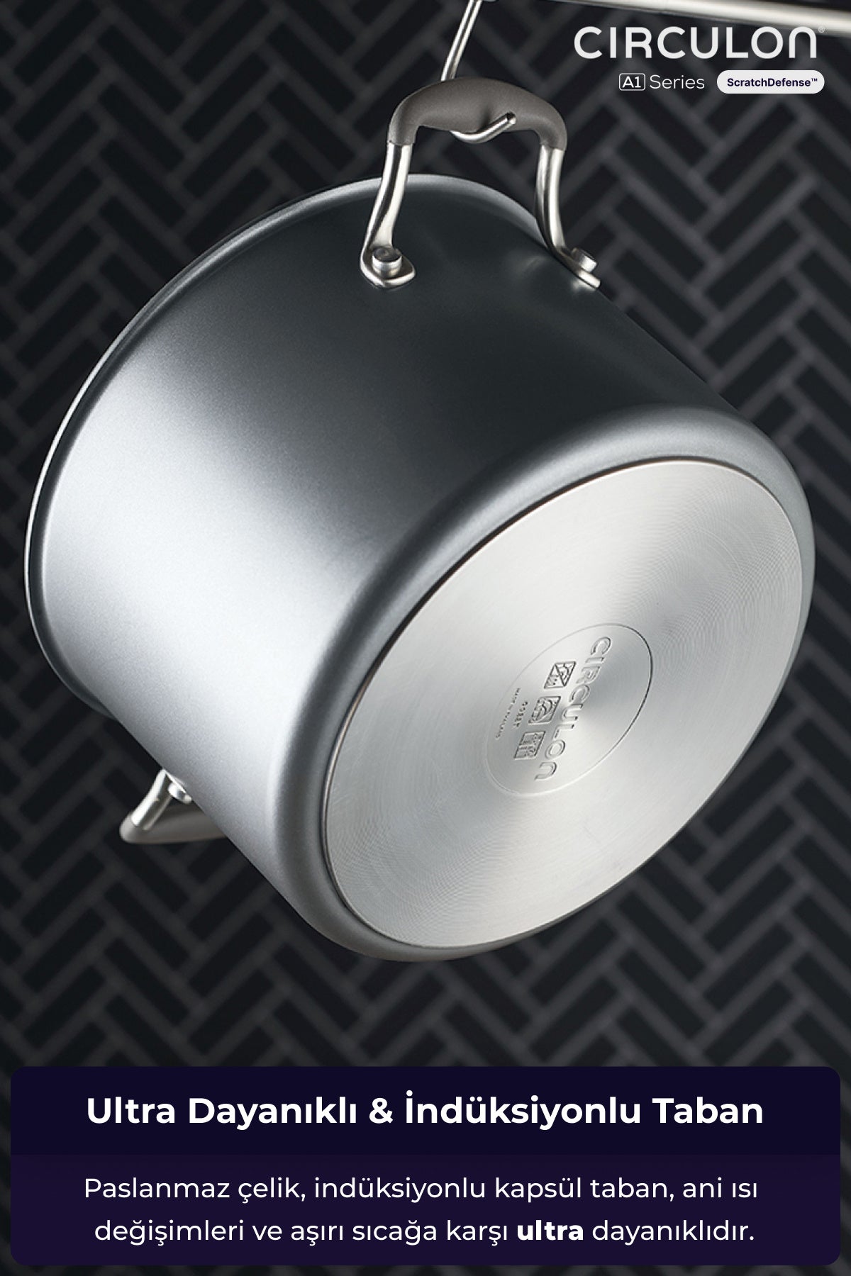 Circulon D-MYR224D Cırculon, 24X17 Cm Cam Kapaklı Xl Derin Tencere