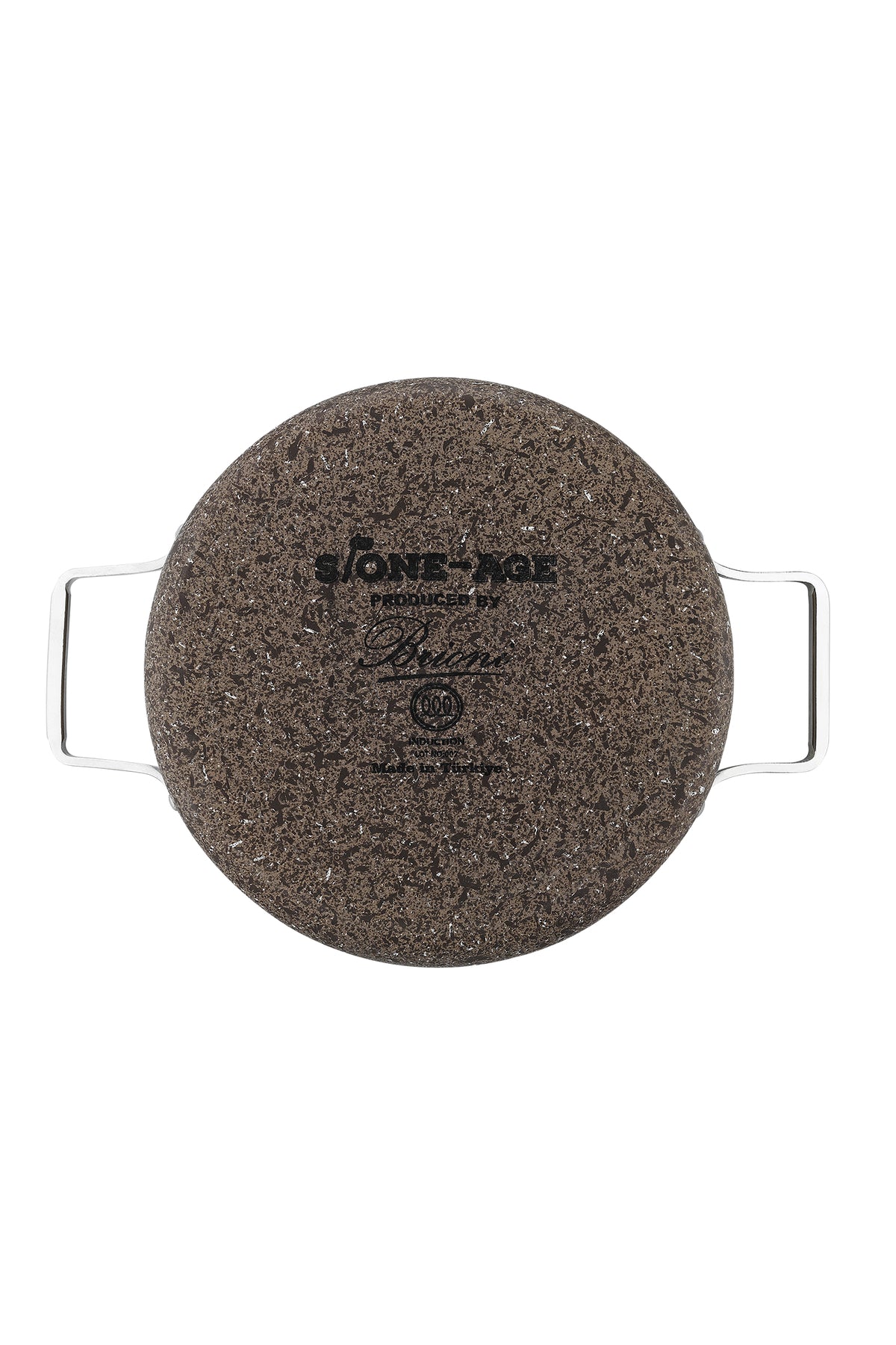 Brioni Stone-Age Terra 24 cm Çizilmez Yanmaz Yapışmaz İndüksiyonlu Derin Tencere
