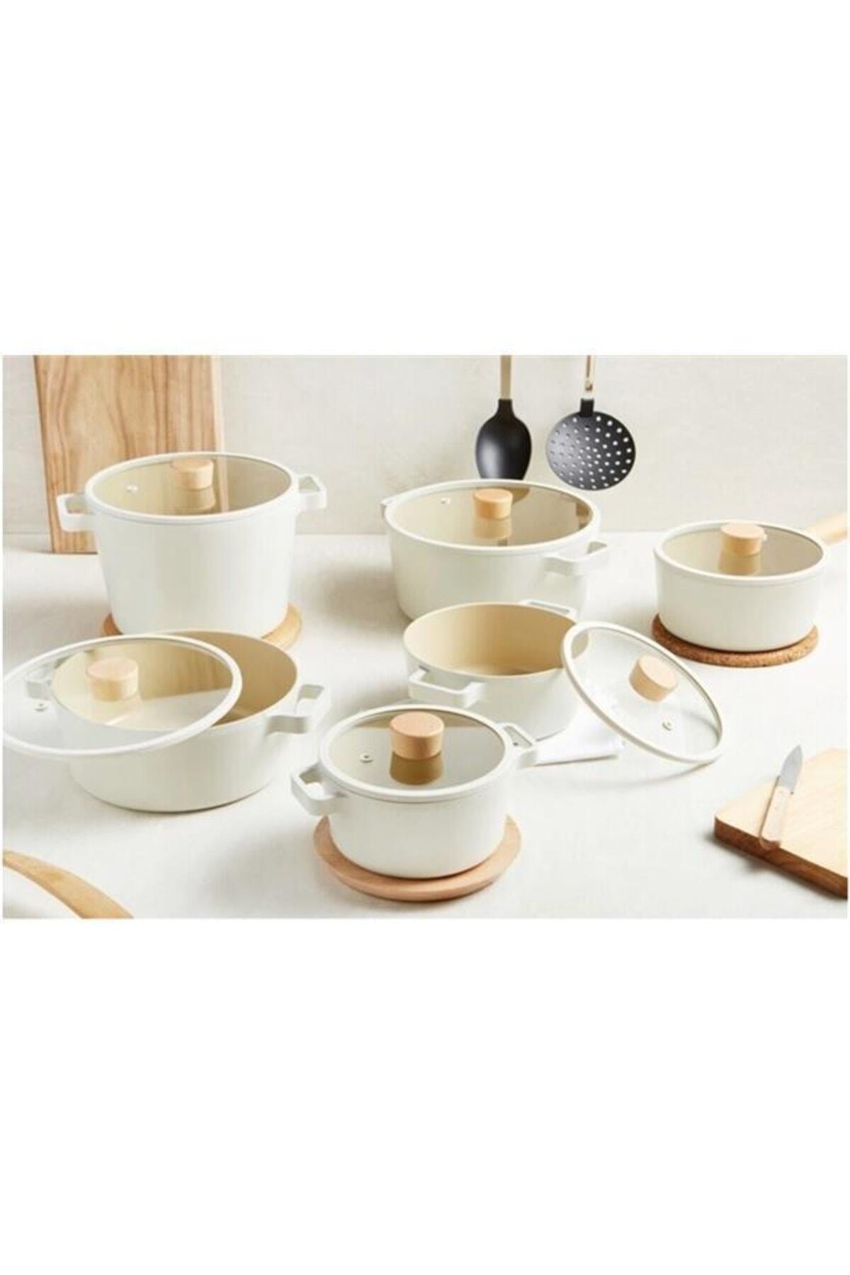 Neoflam D-NEOF124 Fika Alüminyum Döküm Tava 24Cm Bej