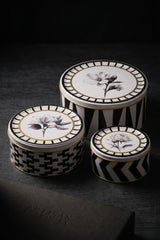 Silindir 3 lü Set Ø215_Ø175_Ø140/Triangel Flower