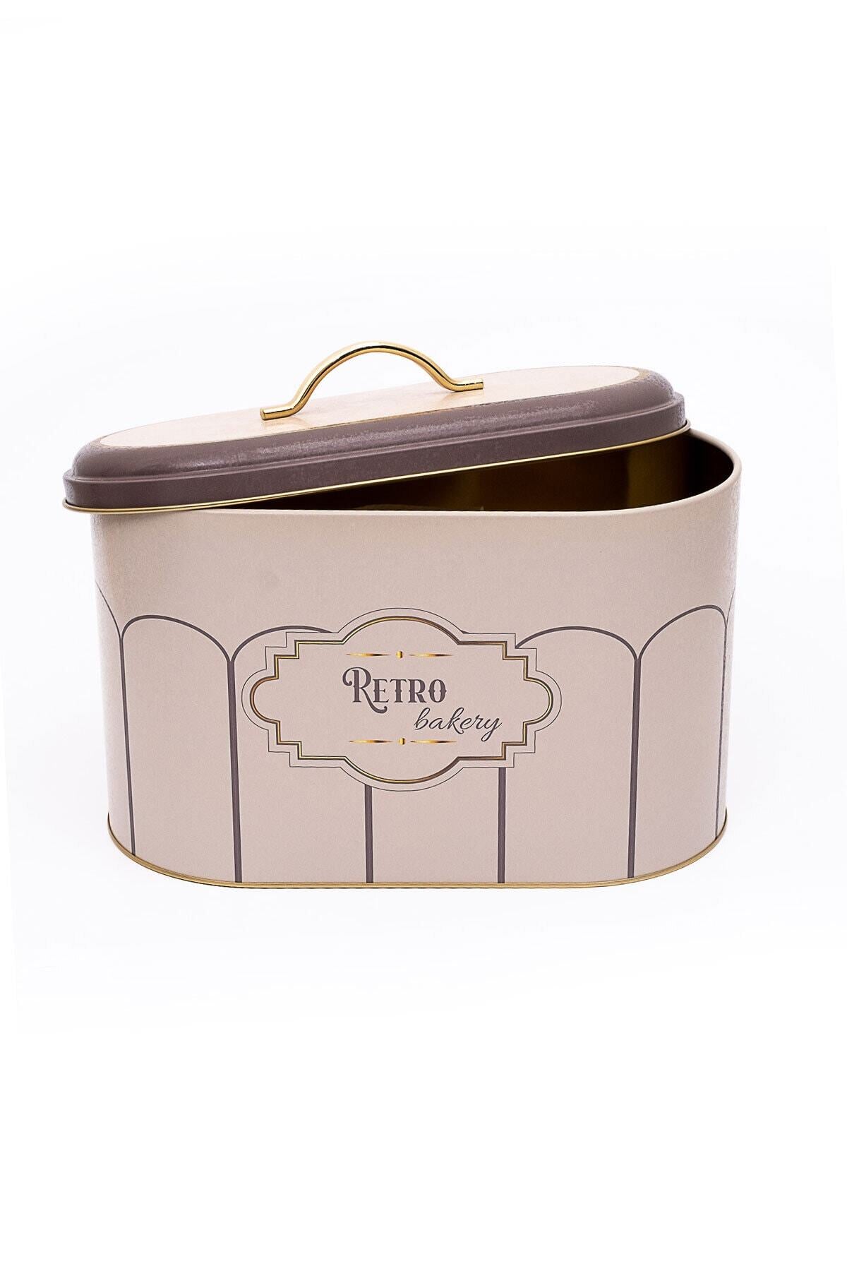 Evle Oval Ekmek Kutusu, 10,4 lt, Retro Bakery