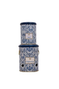 Evle Metal Soğan ve Sarımsak Saklama Kabı 2’li Set, Metal Sebzelik 5 lt + 2.5 lt, Azulejos