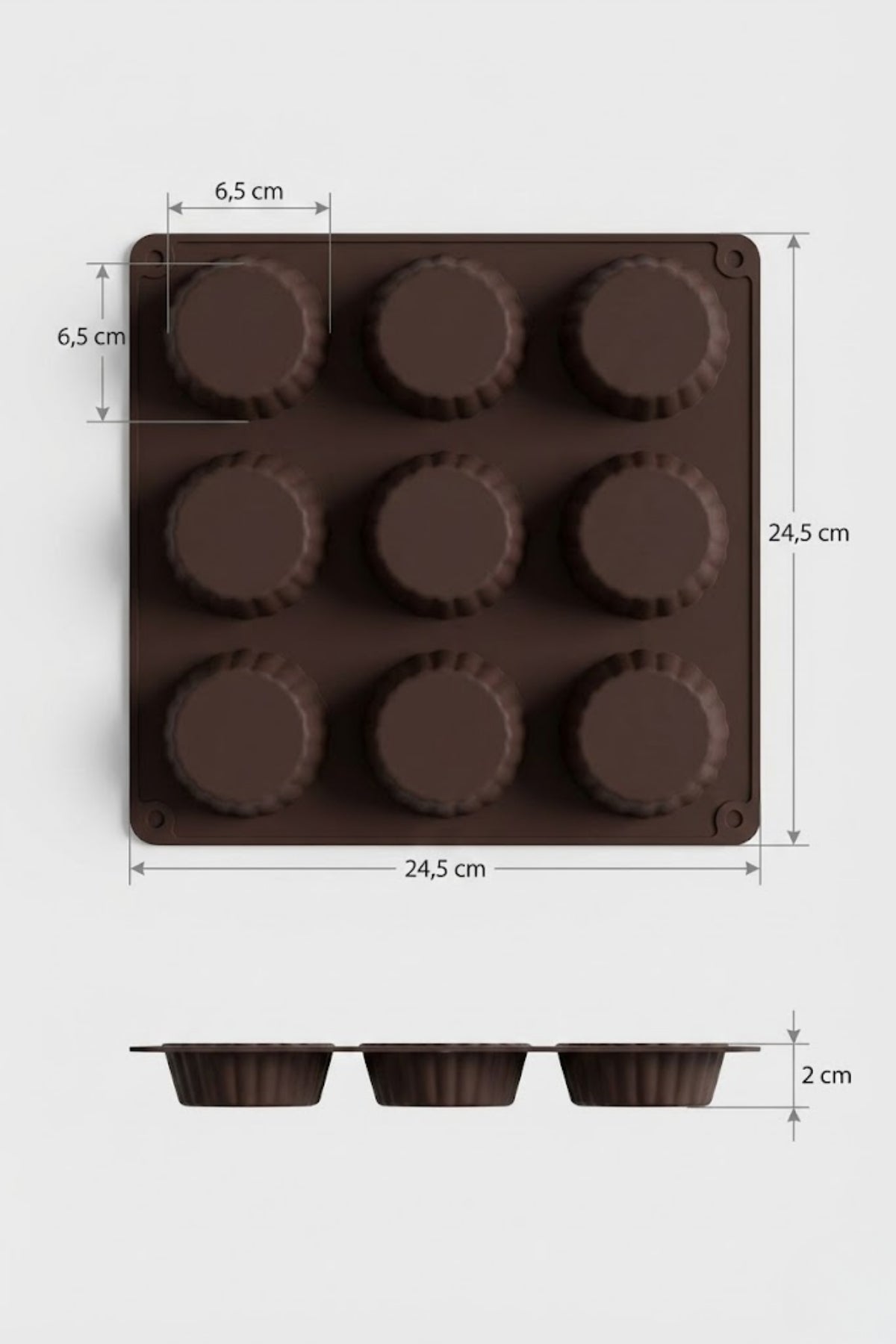 Evle 9 lu Tartolet Kalıbı MYS30016
