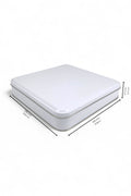 Kontensan 215x215x47 mm Metal Kapaklı Baskısız Metal Kutu, Mat Beyaz, 36 Adet