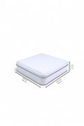 Kontensan 158x158x47 mm Metal Kapaklı Baskısız Metal Kutu, Mat Beyaz, 72 Adet