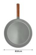 Neoflam D-NEOG126 Fika Alüminyum Döküm Tava Gri 26Cm