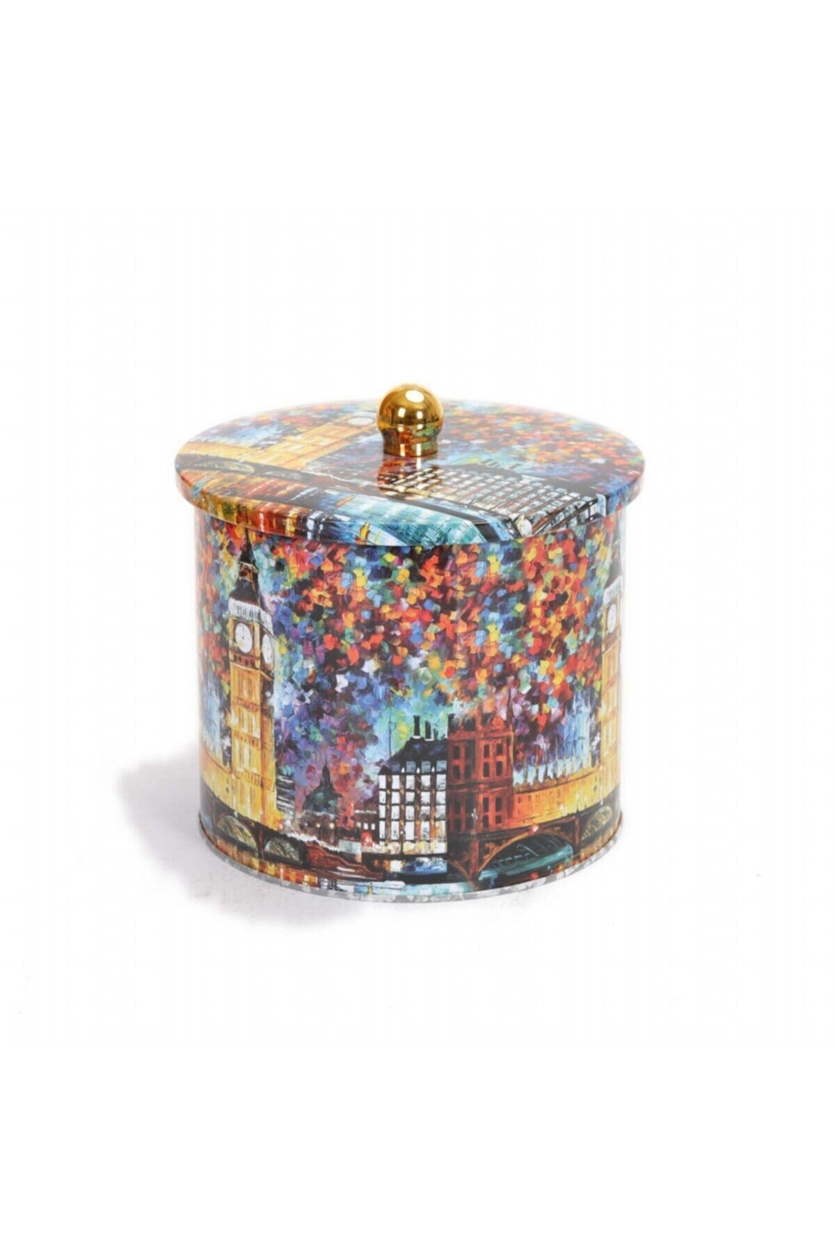 Evle Yuvarlak Kutu, Ø175x155 mm, Topuz Kulplu, 3,5 lt, Afremov Big Ban