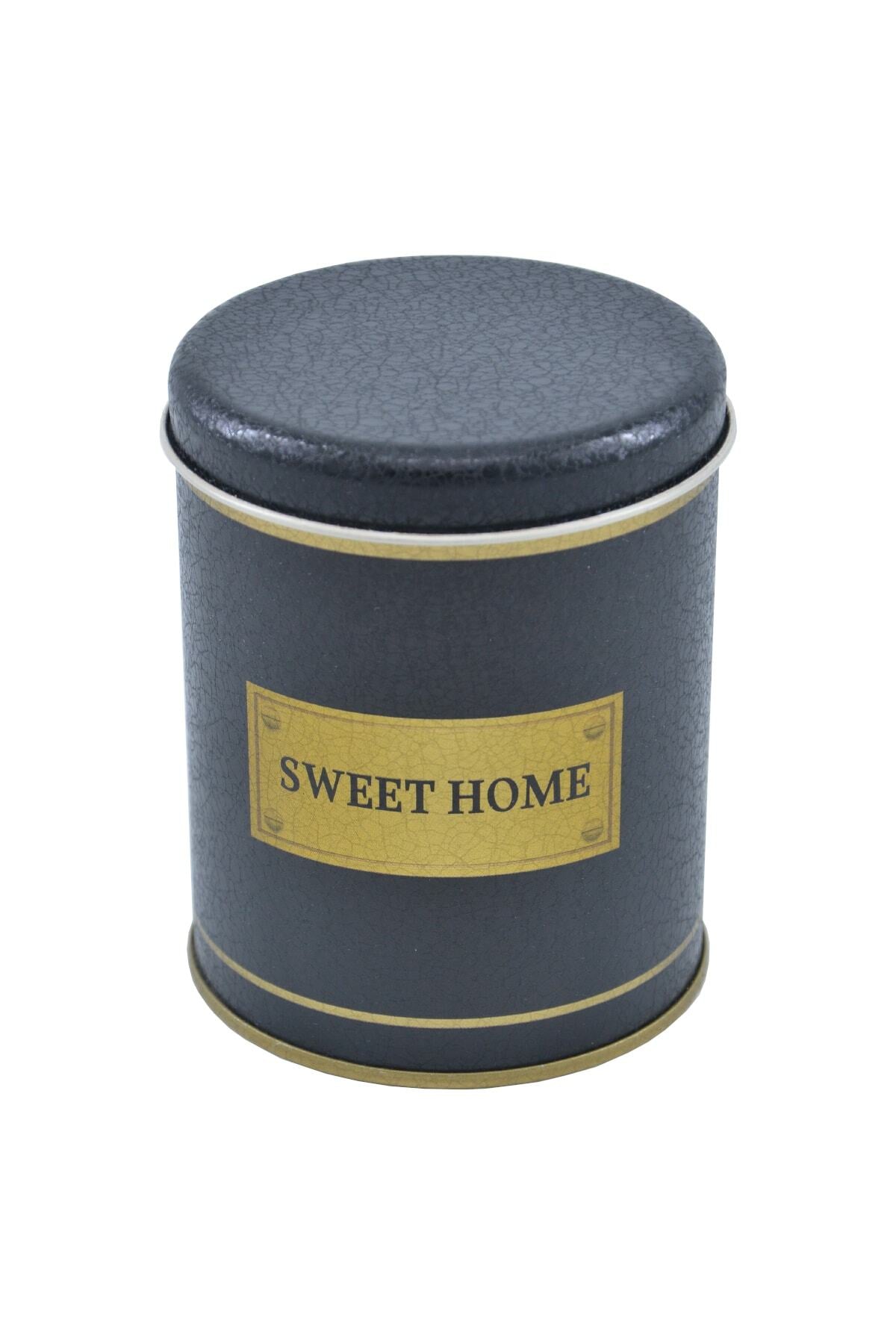 Evle Yuvarlak Kutu, Ø90x110 mm, 0,6 lt, Checkers Blue_Swt Home