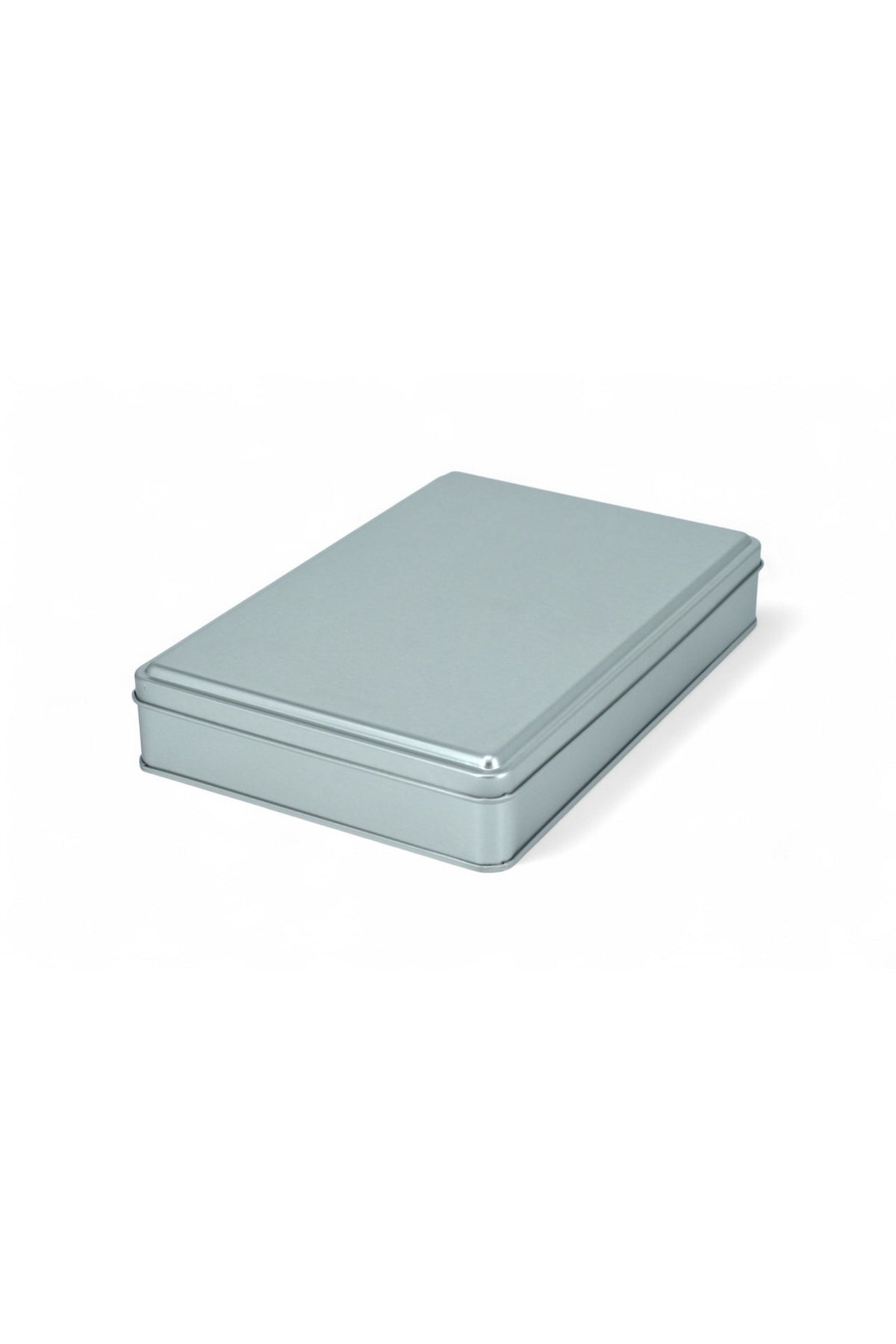 Kontensan 170x260x47 mm Metal Kapaklı Baskısız Metal Kutu, Mat Beyaz, 42 Adet