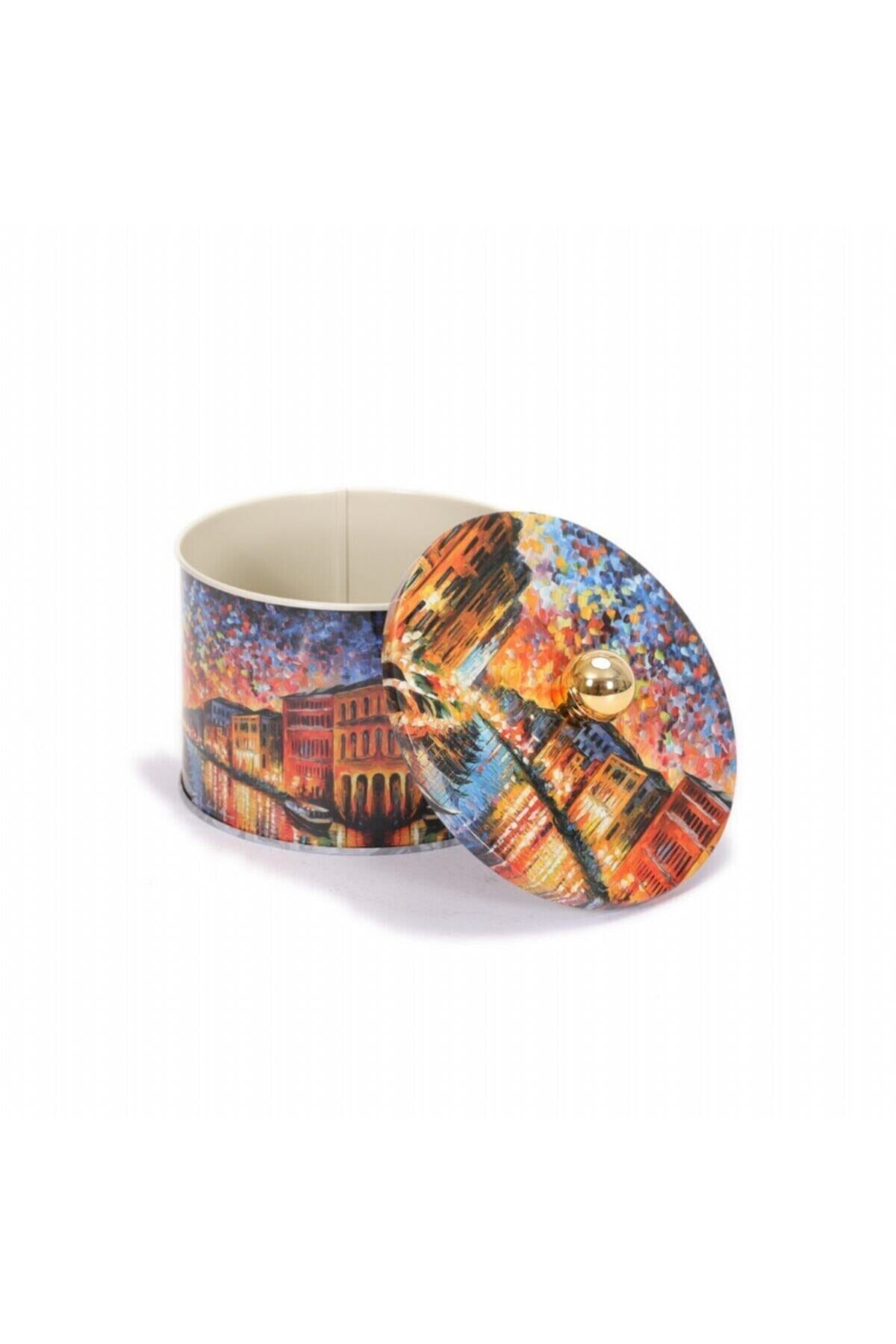 Evle Yuvarlak Kutu, Ø140x100 mm, Topuz Kulplu, 1,3 lt, Afremov Big Ban