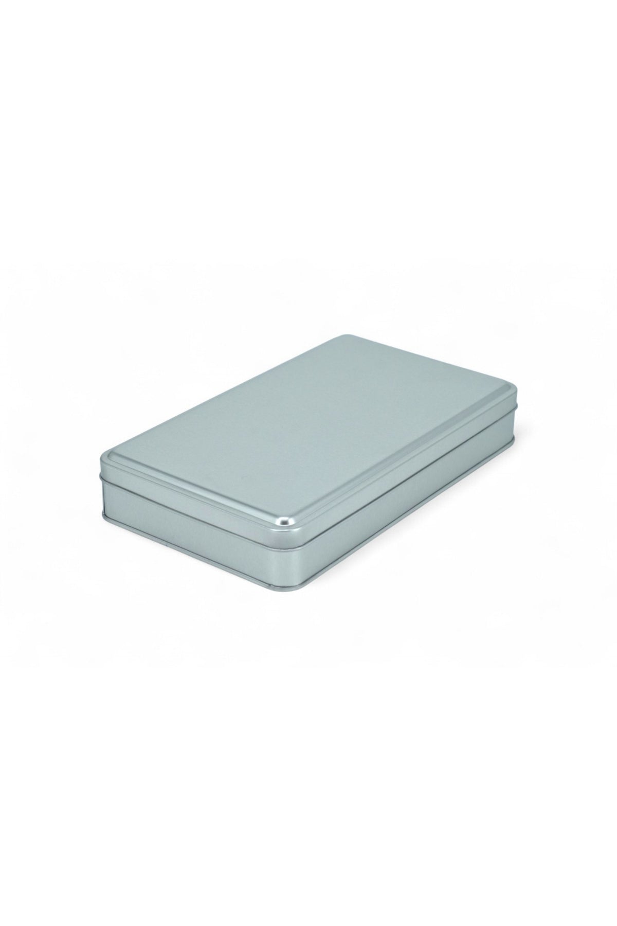 Kontensan 140x240x50 mm Metal Kapaklı Baskısız Metal Kutu, Mat Beyaz, 48 Adet