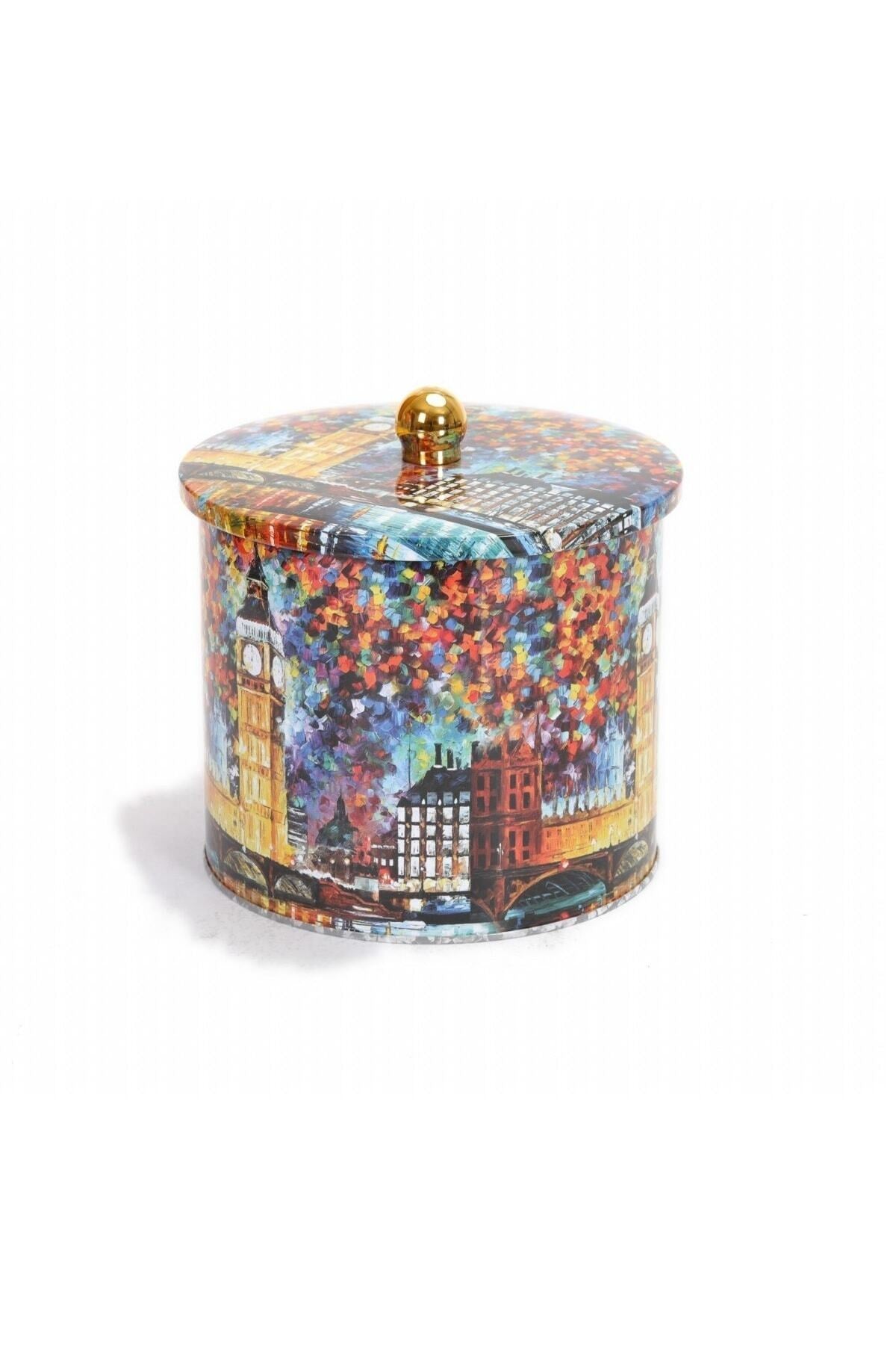 Evle Yuvarlak Kutu, Ø140x150 mm, Topuz Kulplu, 2,1 lt, Afremov Big Ban