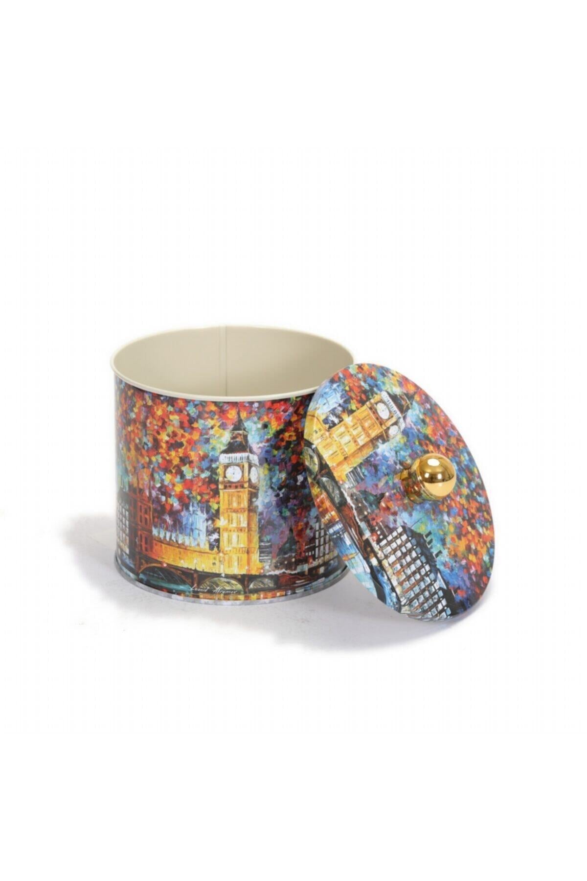 Evle Yuvarlak Kutu, Ø140x125 mm, Topuz Kulplu, 1,7 lt, Afremov Big Ban