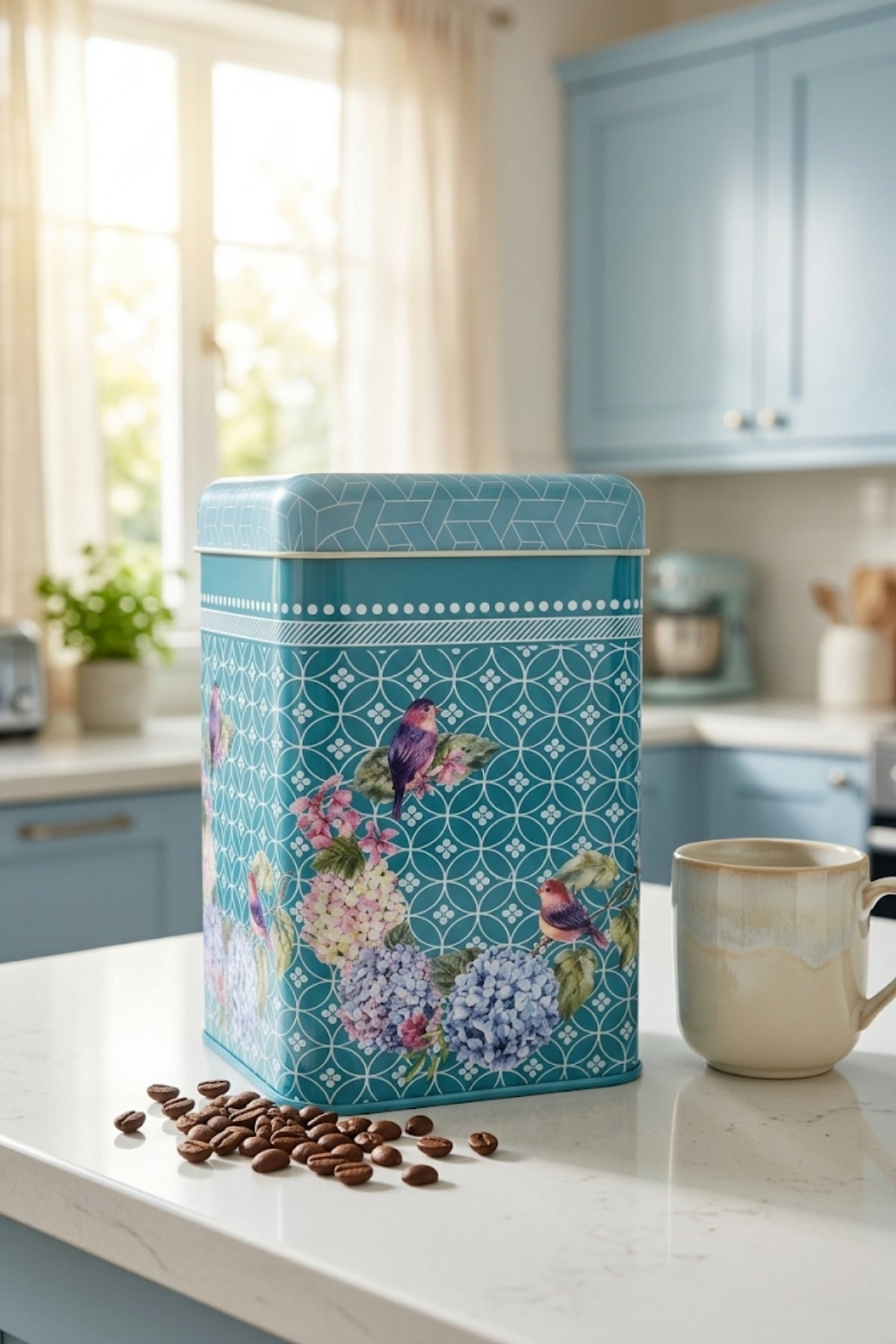 Evle Kare Kutu, 105x105x160 mm, 1,7 lt, Vintage Tea