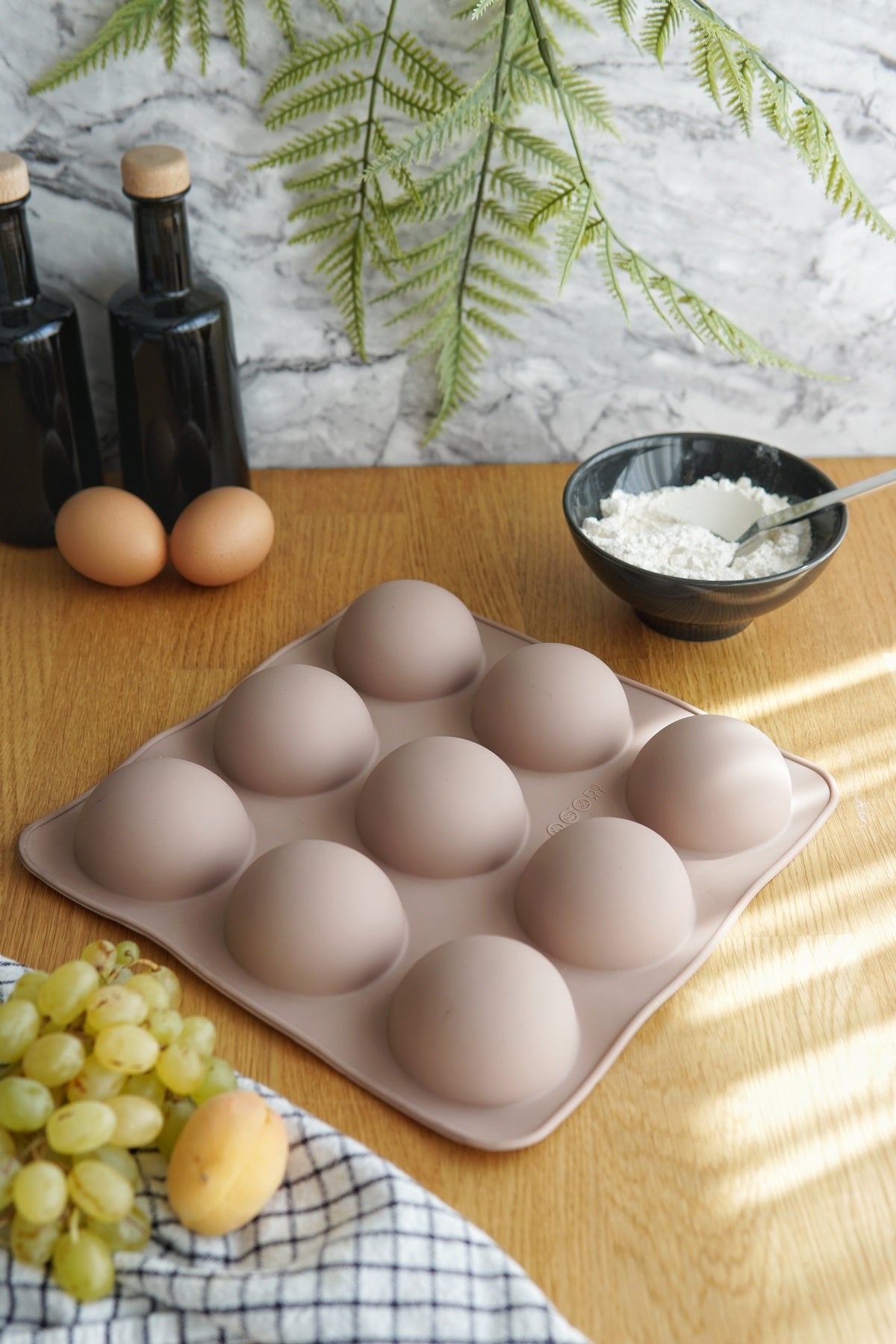 Evle 9lu Dom Kek Kalıbı, Platinium Silikon, MYS30017