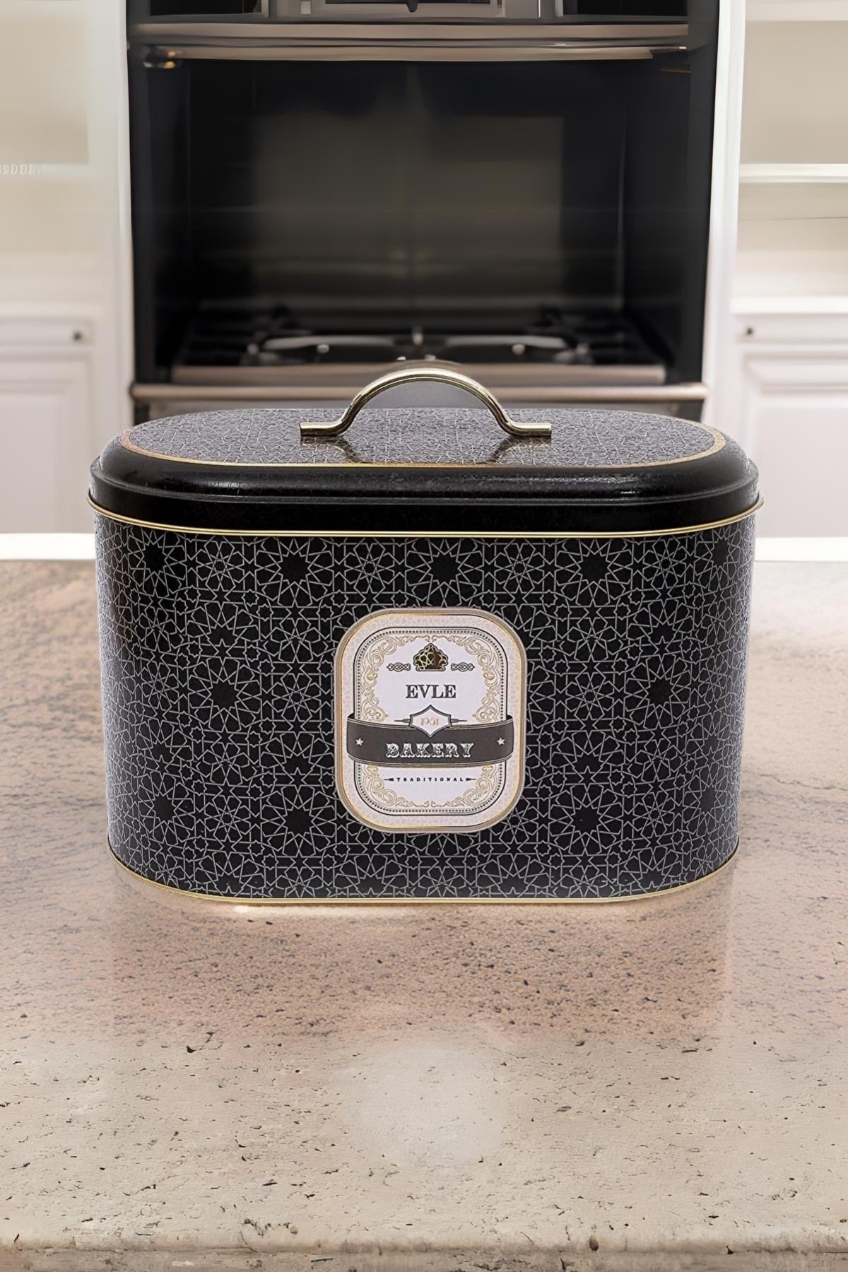 Evle Oval Ekmek Kutusu, 10,4 lt, Retro Bakery