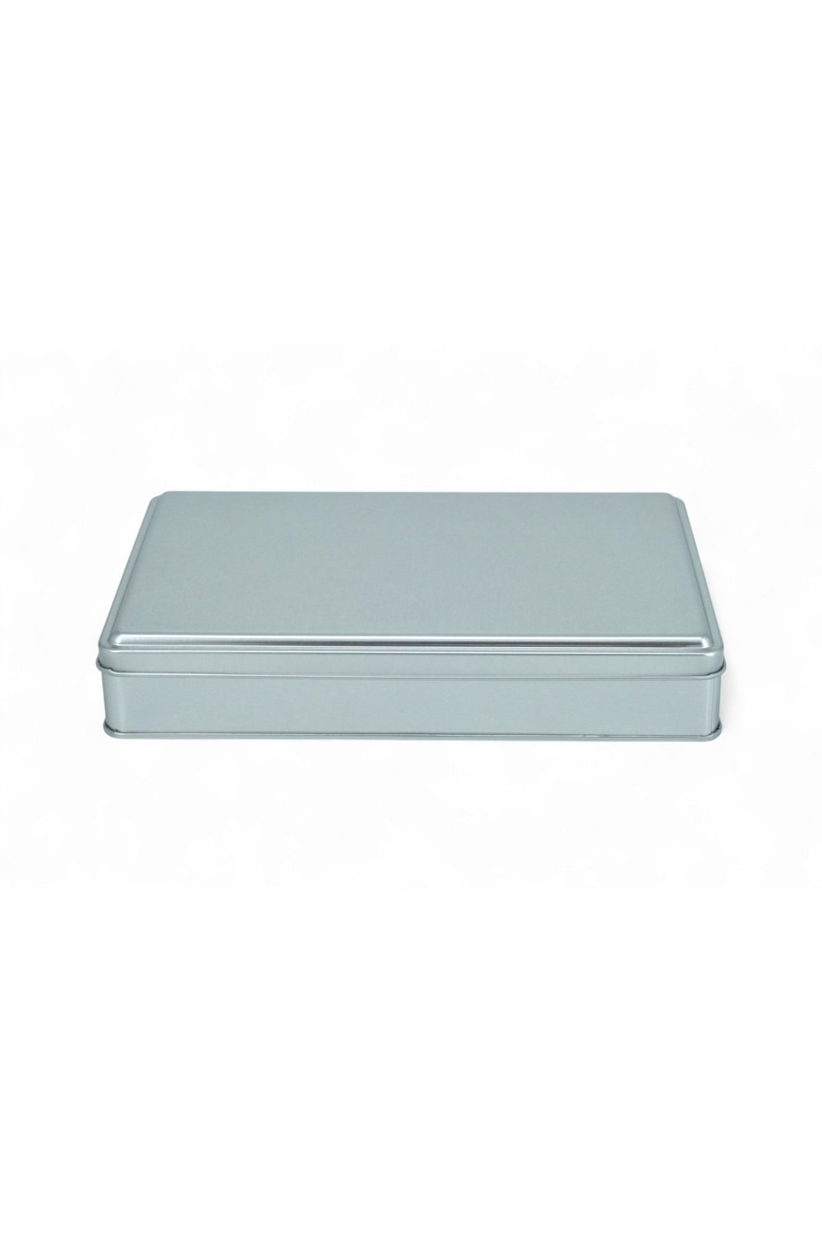 Kontensan 170x260x47 mm Metal Kapaklı Baskısız Metal Kutu, Mat Beyaz, 42 Adet