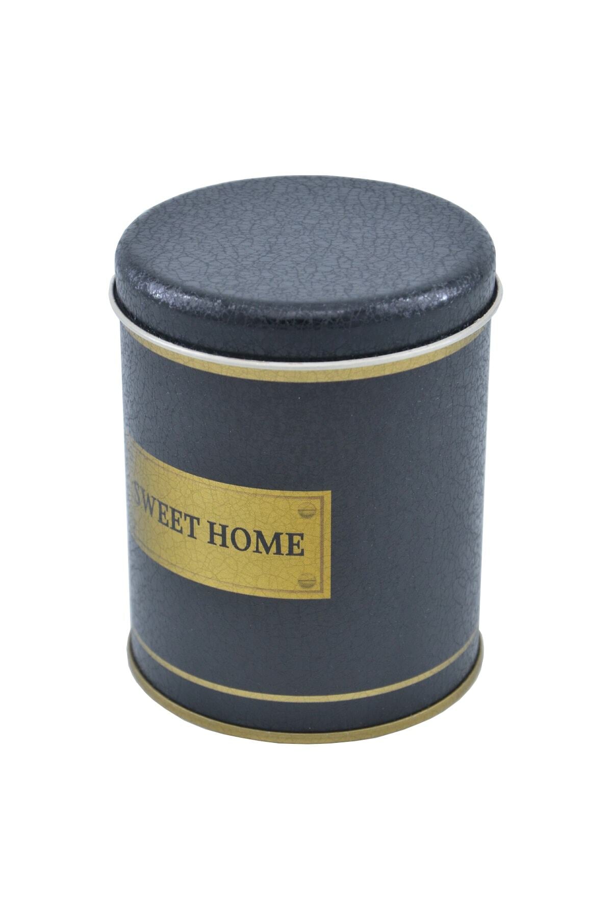 Evle Yuvarlak Kutu, Ø90x110 mm, 0,6 lt, Checkers Blue_Swt Home
