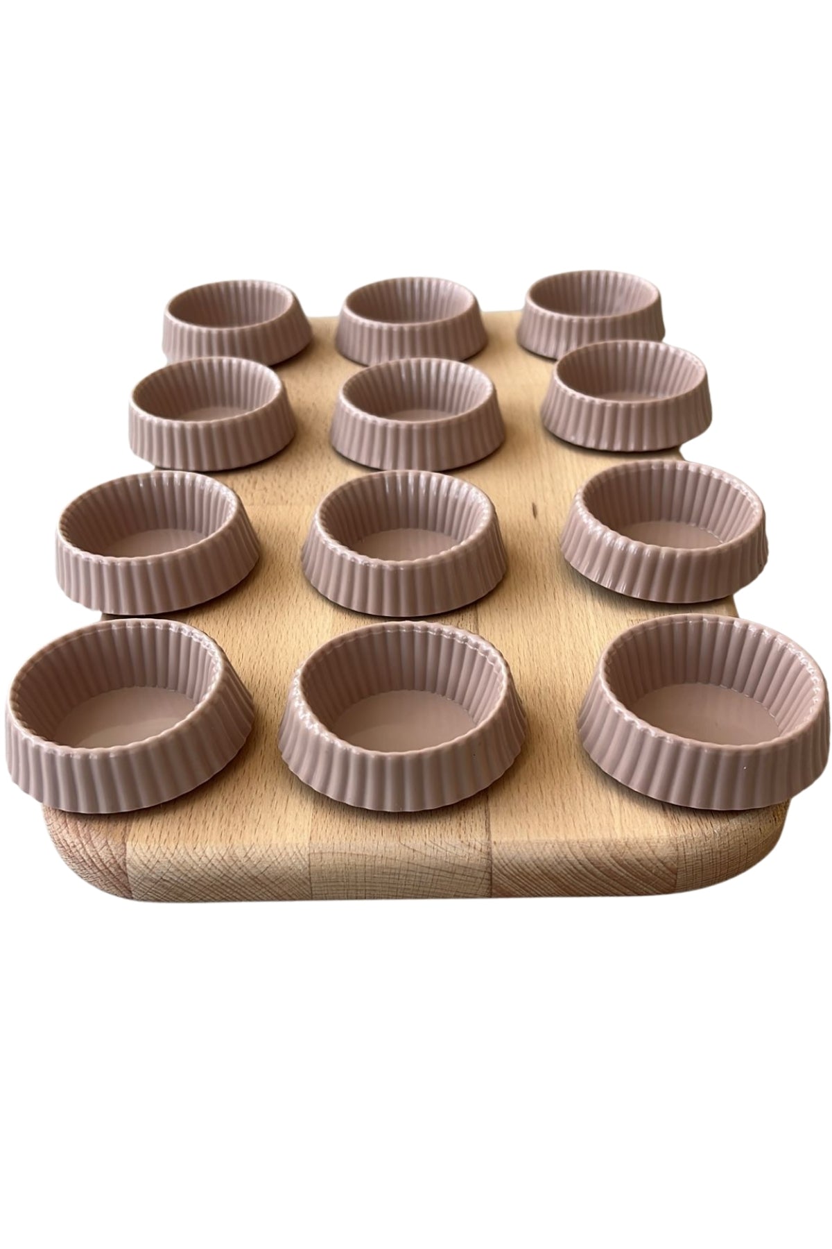Evle 12 li Katlanabilir Tırtıklı Muffin Kalıbı TR