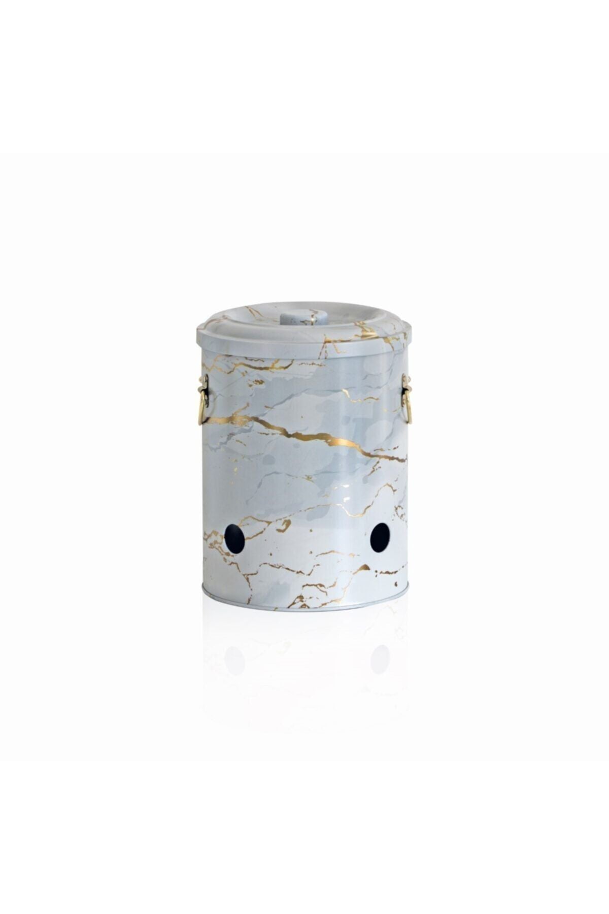 Evle Soğanlık/Patateslik Ø175x225mm, 5 lt, Marble Black