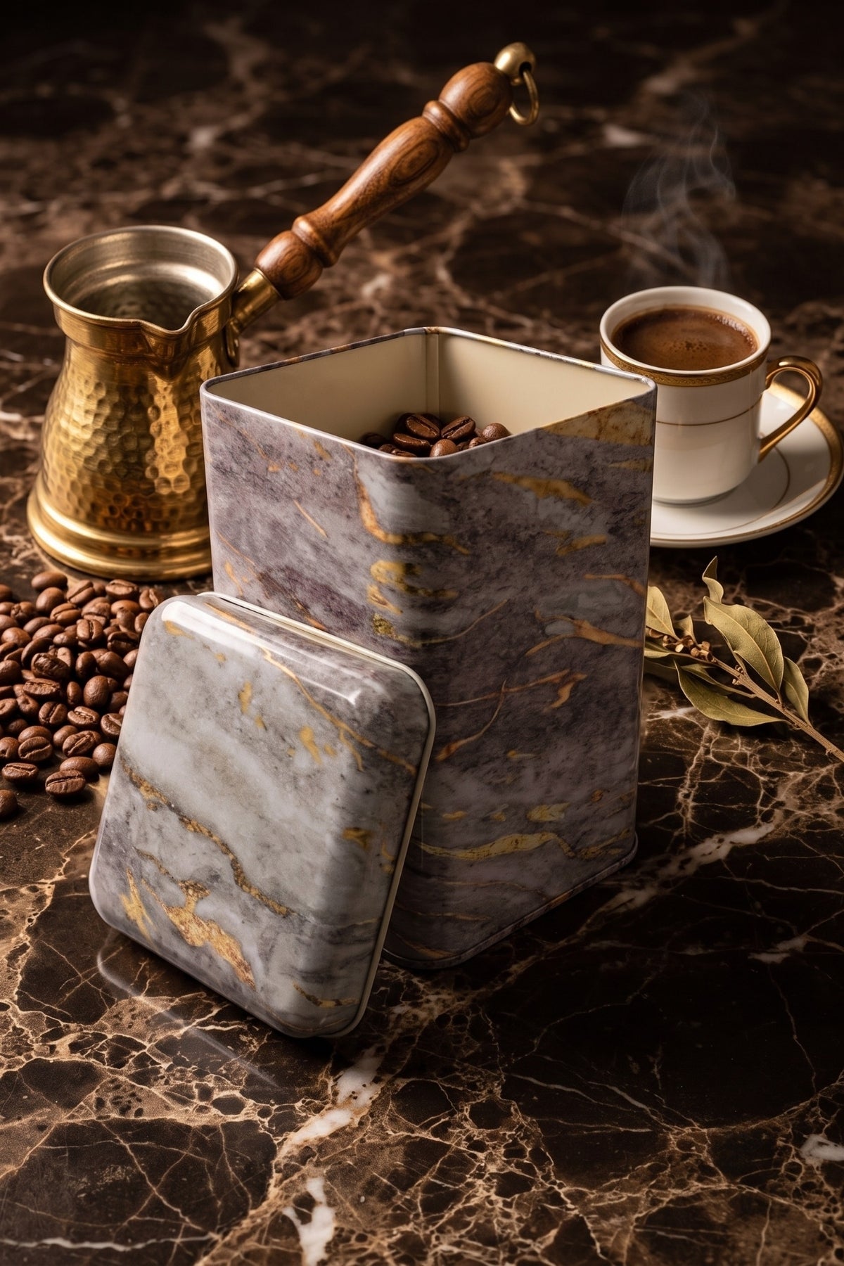 Evle Kare Kutu, 105x105x160 mm, 1,7 lt, Vintage Tea