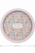Evle Ee197-1e Mosaic Love Desenli Yuvarlak Tepsi 32 Cm