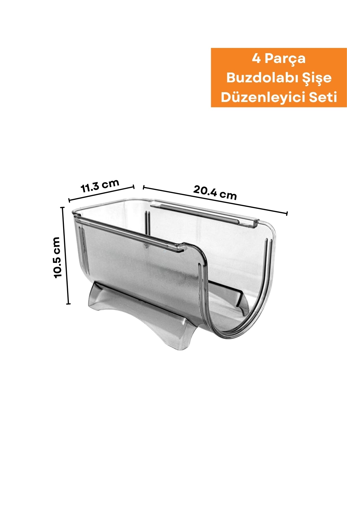Evle 4 Parça Buzdolabı Şişe Düzenleyici Seti, Buzdolabı Düzenleyici Şişe Organizer