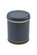 Evle Yuvarlak Kutu, Ø90x110 mm, 0,6 lt, Checkers Blue_Swt Home