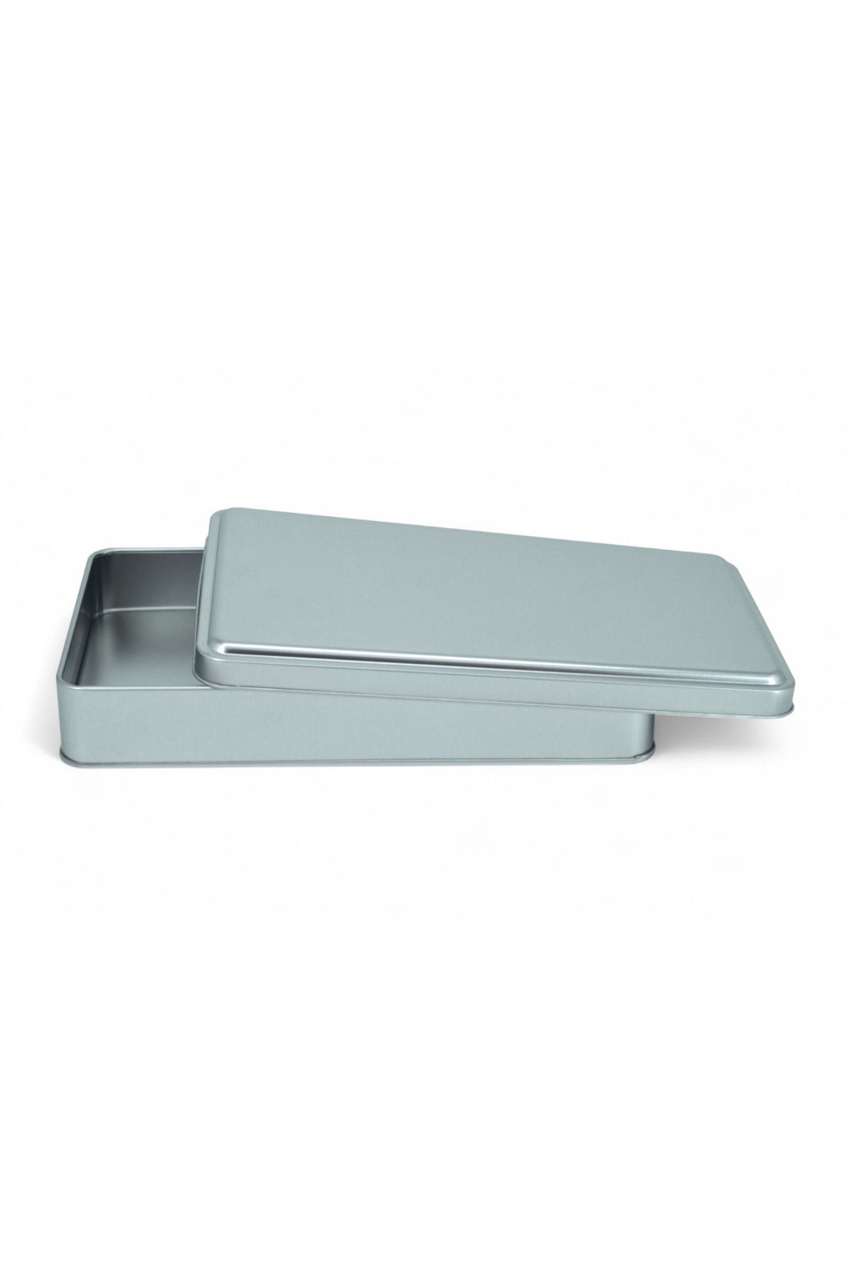 Kontensan 140x240x50 mm Metal Kapaklı Baskısız Metal Kutu, Mat Beyaz, 48 Adet
