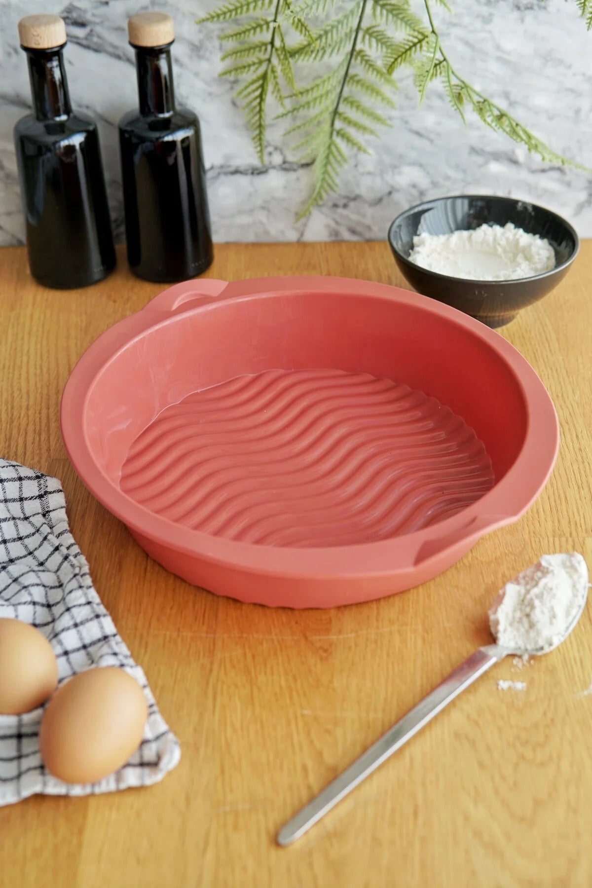 Evle Cheesecake Kalıbı, Platinium Silikon, MYS30014