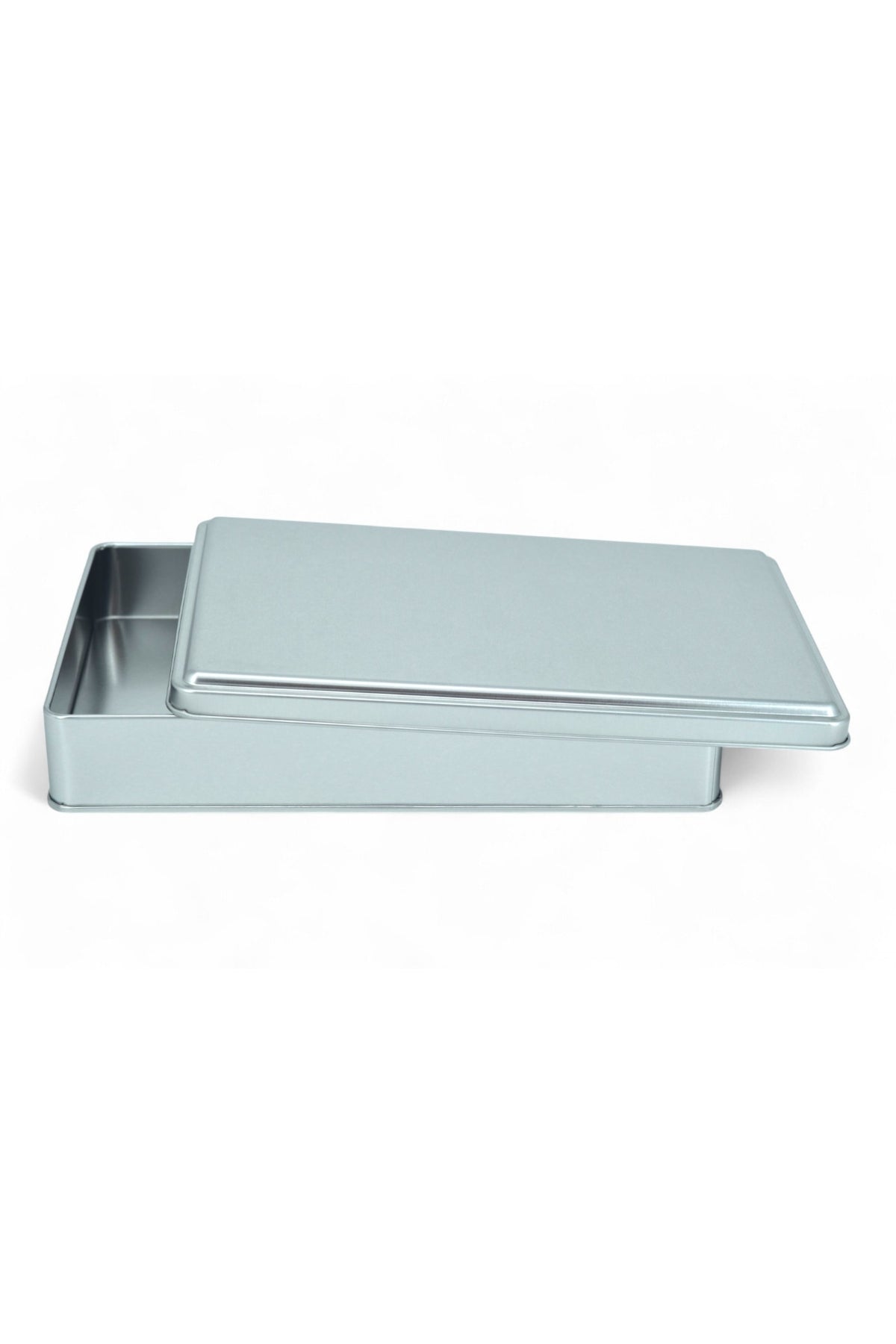 Kontensan 170x260x47 mm Metal Kapaklı Baskısız Metal Kutu, Mat Beyaz, 42 Adet