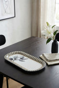 Evle Ee168-1e Mosaic Love Desenli Oval Tepsi 16x35 Cm