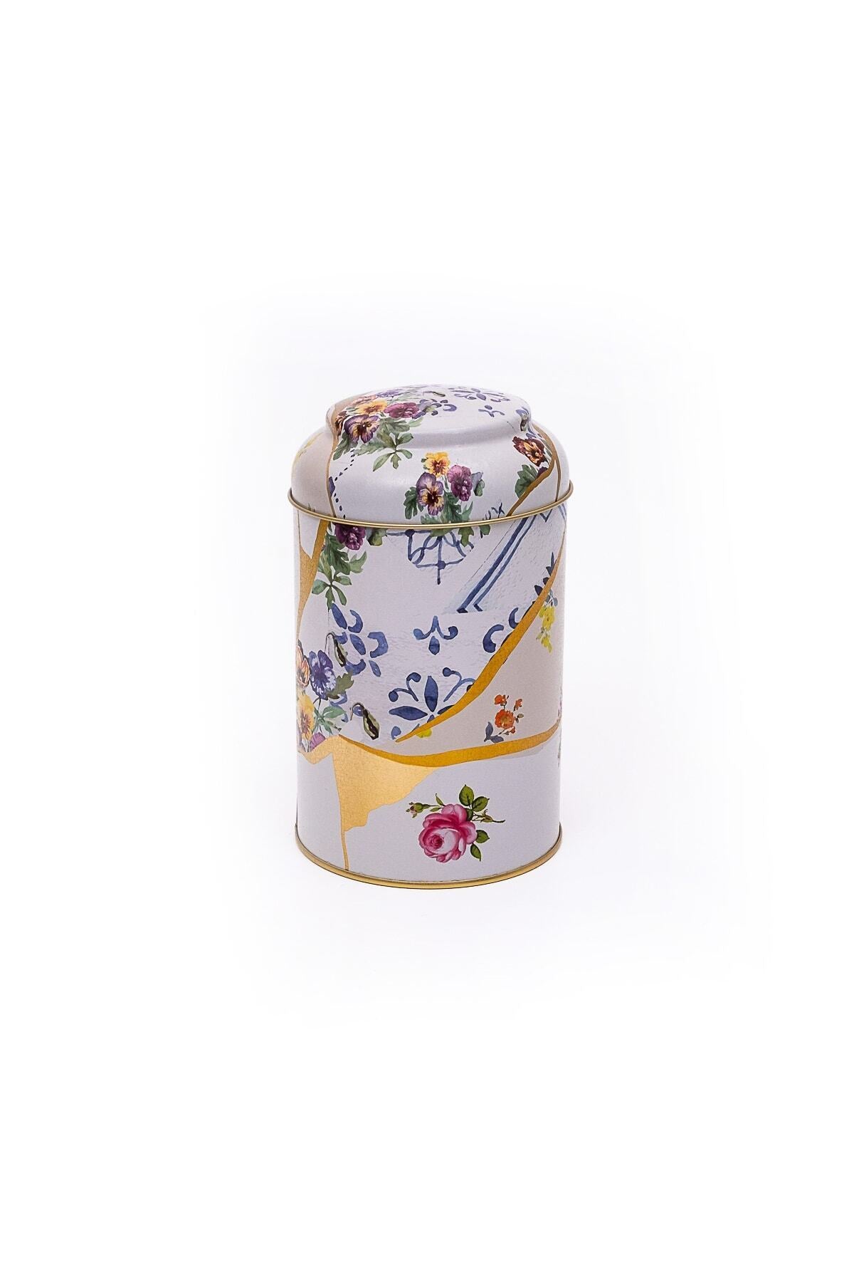 Evle Yuvarlak Kutu, Ø105x150 mm, Kubbe Kapak, 1,1 lt, City Tea