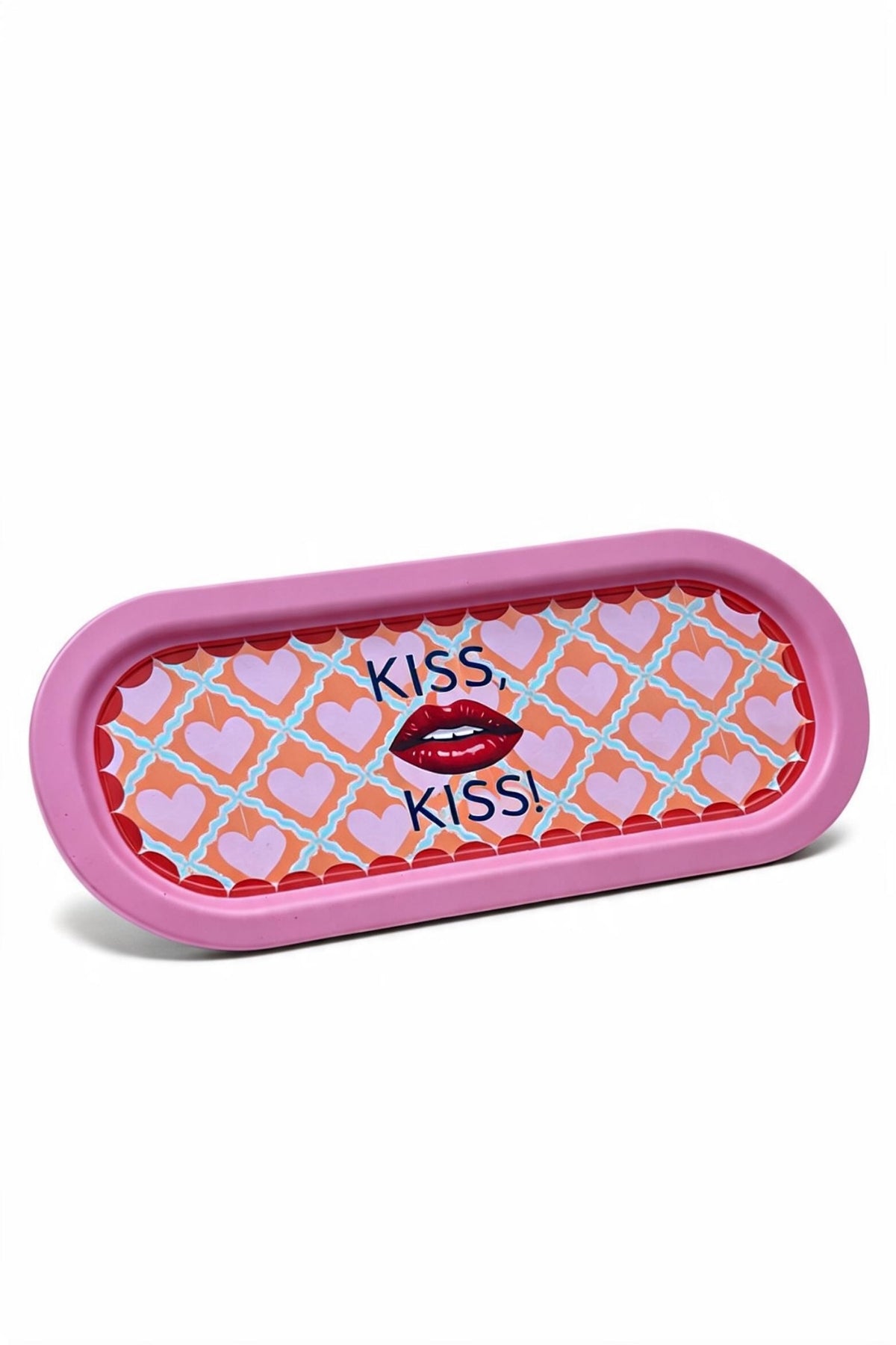 Evle Ee168-1e Mosaic Love Desenli Oval Tepsi 16x35 Cm