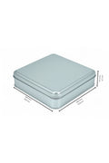 Kontensan 158x158x47 mm Metal Kapaklı Baskısız Metal Kutu, Mat Beyaz, 72 Adet