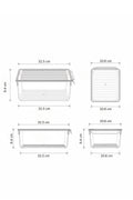 Evle DecoBella PET Buzdolabı Düz. Kapaklı (L), Renkli