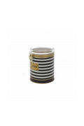 Evle Yuvarlak Kutu, Ø105x130 mm, Şeffaf Kilitli Kapak, 1 lt, Checkers Black_Swt Home